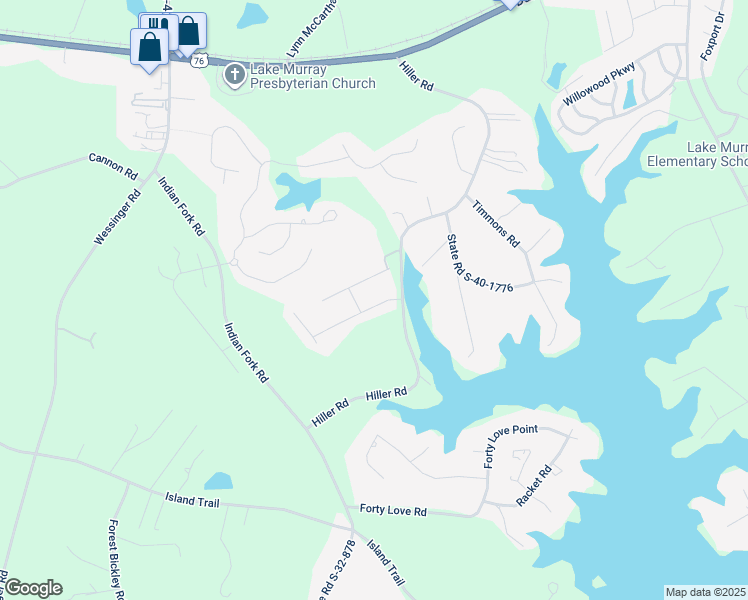 map of restaurants, bars, coffee shops, grocery stores, and more near 126 Sunsation Drive in Chapin
