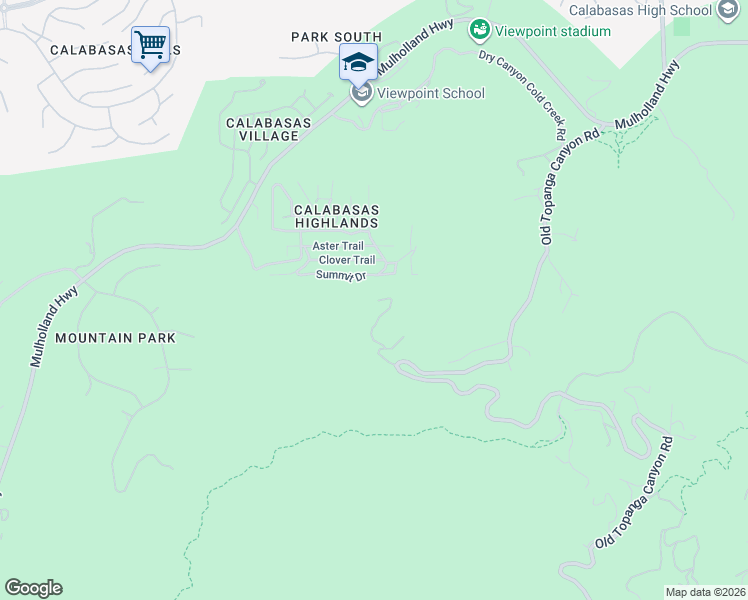 map of restaurants, bars, coffee shops, grocery stores, and more near 3121 Old Topanga Canyon Road in Calabasas