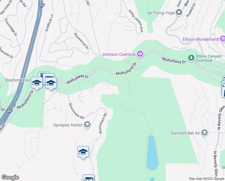 map of restaurants, bars, coffee shops, grocery stores, and more near 15210 Antelo Place in Los Angeles