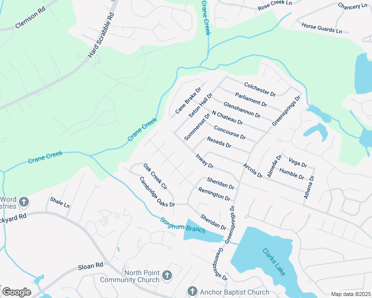 map of restaurants, bars, coffee shops, grocery stores, and more near 96 Inway Drive in Columbia