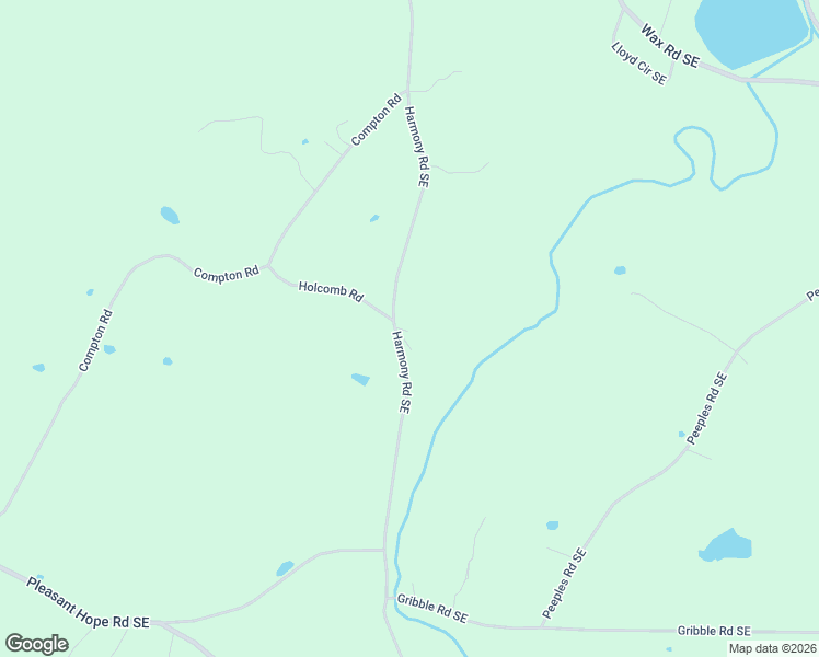 map of restaurants, bars, coffee shops, grocery stores, and more near 1005 Harmony Road Southeast in Silver Creek