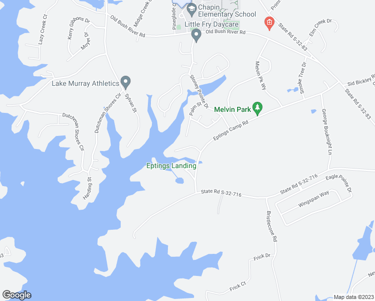 map of restaurants, bars, coffee shops, grocery stores, and more near 523 Lilypad Court in Chapin