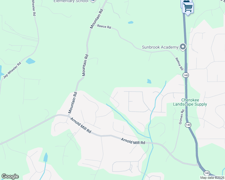 map of restaurants, bars, coffee shops, grocery stores, and more near 807 Mount Glen Lane in Woodstock