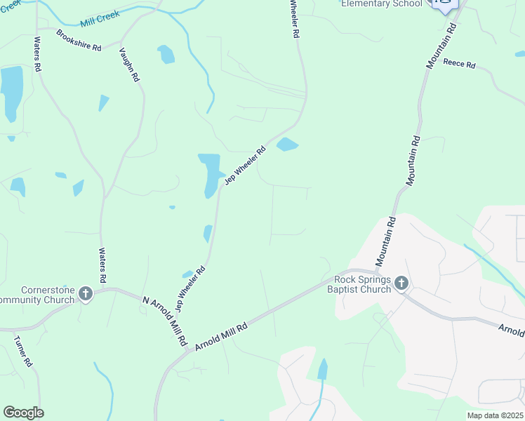 map of restaurants, bars, coffee shops, grocery stores, and more near 206 Teakwood Lane in Woodstock
