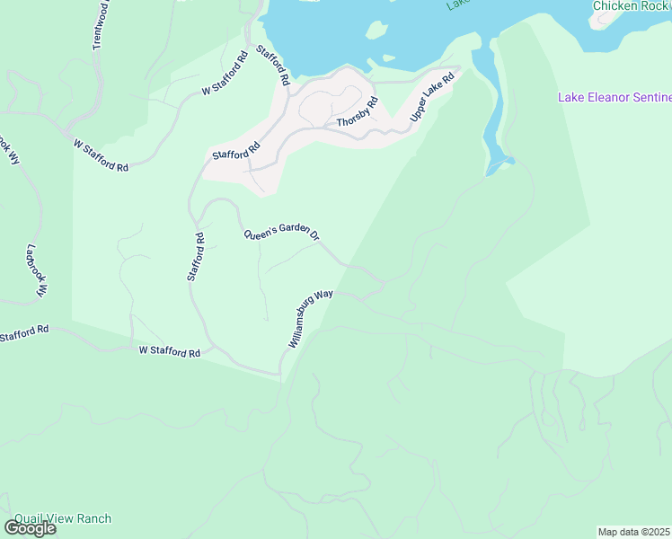 map of restaurants, bars, coffee shops, grocery stores, and more near 82 Queen's Garden Drive in Thousand Oaks