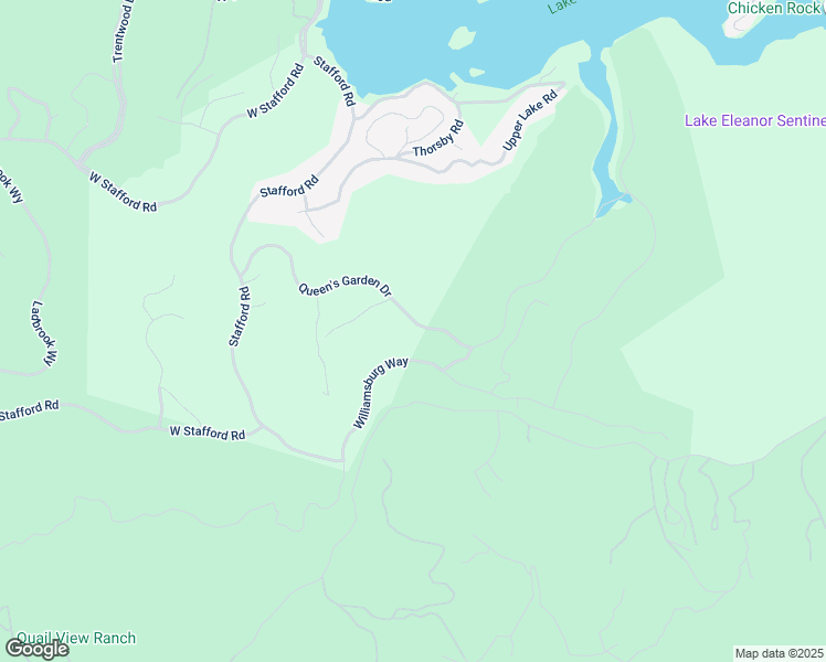map of restaurants, bars, coffee shops, grocery stores, and more near 82 Queen's Garden Drive in Thousand Oaks