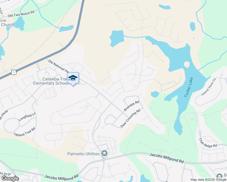map of restaurants, bars, coffee shops, grocery stores, and more near 1113 Old National Highway in Elgin