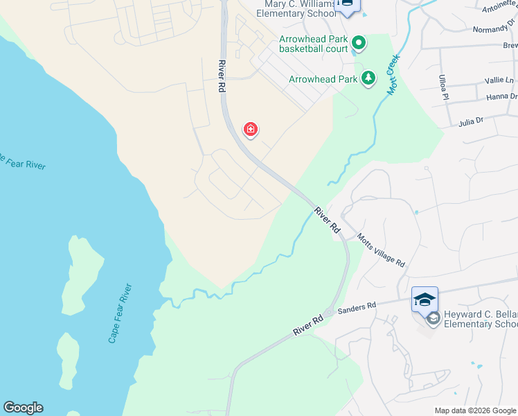 map of restaurants, bars, coffee shops, grocery stores, and more near 5820 River Road in Wilmington