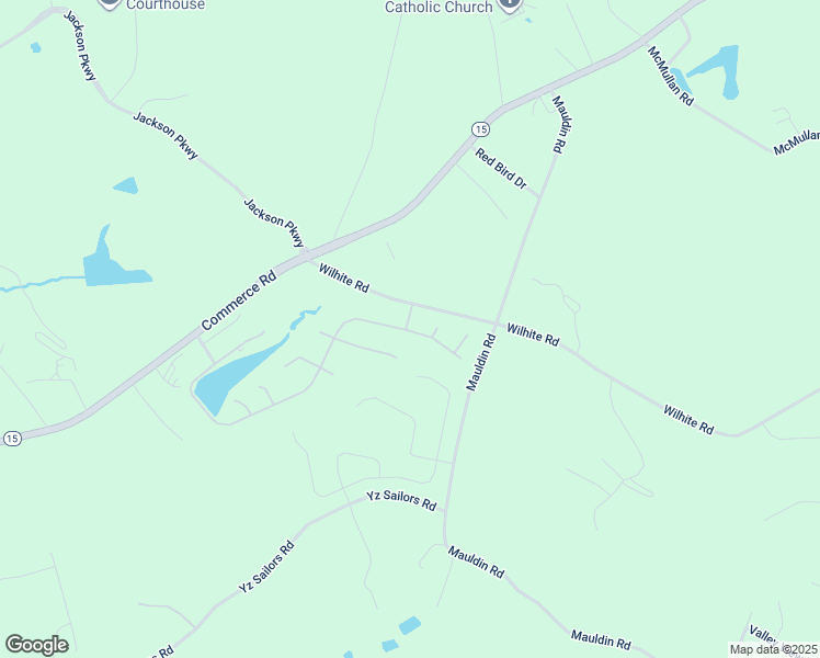 map of restaurants, bars, coffee shops, grocery stores, and more near 396 Wilhite Road in Jefferson