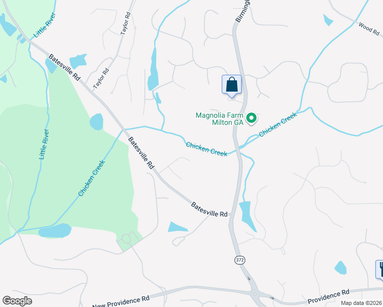 map of restaurants, bars, coffee shops, grocery stores, and more near 544 Gables Run in Alpharetta