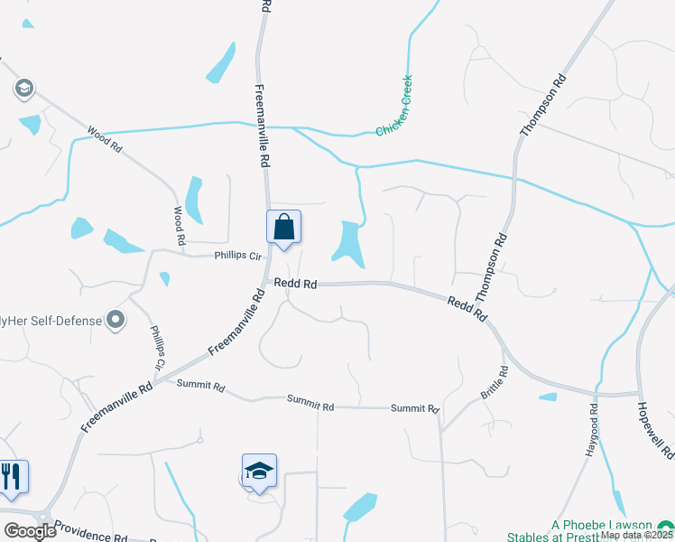 map of restaurants, bars, coffee shops, grocery stores, and more near 1530 Redd Road in Alpharetta