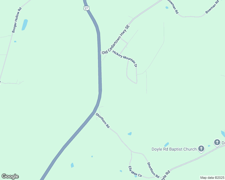 map of restaurants, bars, coffee shops, grocery stores, and more near 4797 Cedartown Highway in Lindale