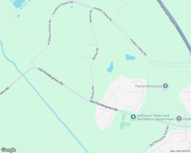 map of restaurants, bars, coffee shops, grocery stores, and more near 218 Benton Road in Jefferson