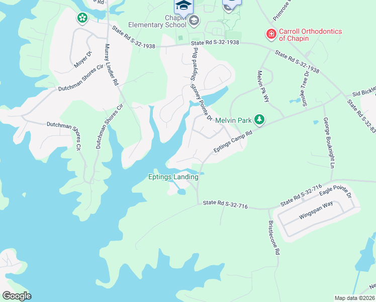 map of restaurants, bars, coffee shops, grocery stores, and more near 196 Palm Street in Chapin