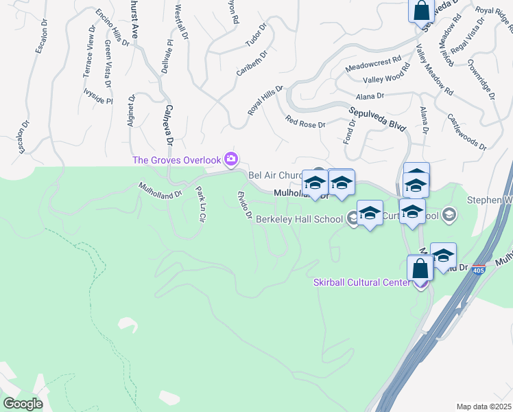 map of restaurants, bars, coffee shops, grocery stores, and more near 16366 Sloan Drive in Los Angeles