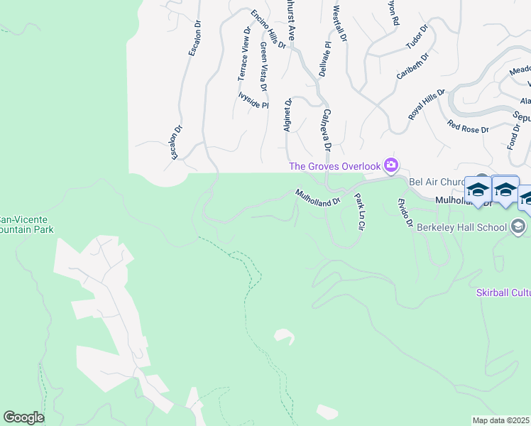 map of restaurants, bars, coffee shops, grocery stores, and more near 3123 Stone Oak Drive in Los Angeles