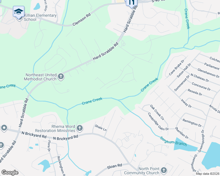 map of restaurants, bars, coffee shops, grocery stores, and more near 200 Tat Road in Columbia