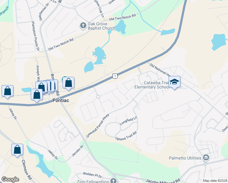 map of restaurants, bars, coffee shops, grocery stores, and more near 424 Stillwater Lane in Elgin