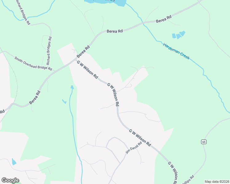 map of restaurants, bars, coffee shops, grocery stores, and more near 371 G W Wilson Road in Nicholson