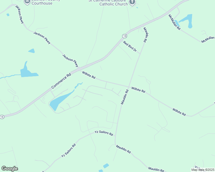 map of restaurants, bars, coffee shops, grocery stores, and more near 396 Wilhite Road in Jefferson