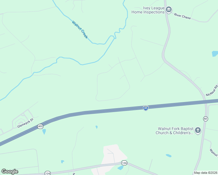 map of restaurants, bars, coffee shops, grocery stores, and more near 811 Walnut Road in Hoschton
