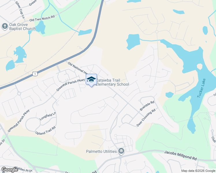 map of restaurants, bars, coffee shops, grocery stores, and more near Old National Highway in Elgin