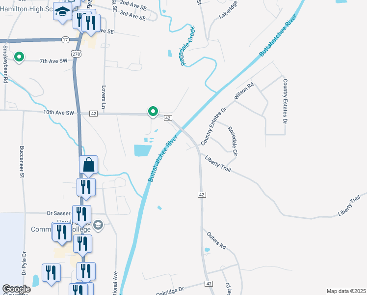 map of restaurants, bars, coffee shops, grocery stores, and more near 276 Regal Circle in Hamilton