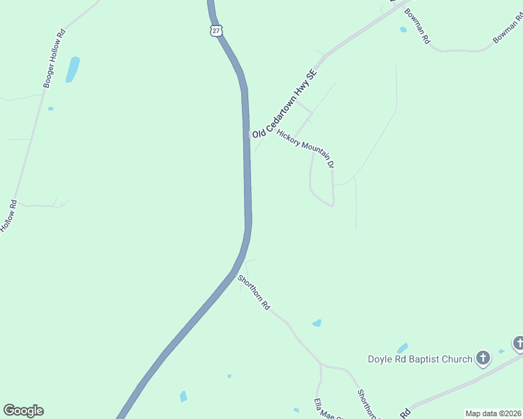 map of restaurants, bars, coffee shops, grocery stores, and more near 4779 Cedartown Highway in Lindale