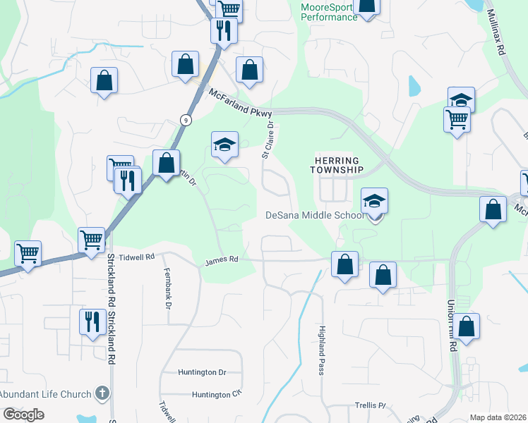 map of restaurants, bars, coffee shops, grocery stores, and more near 476 Grayson Way in Alpharetta