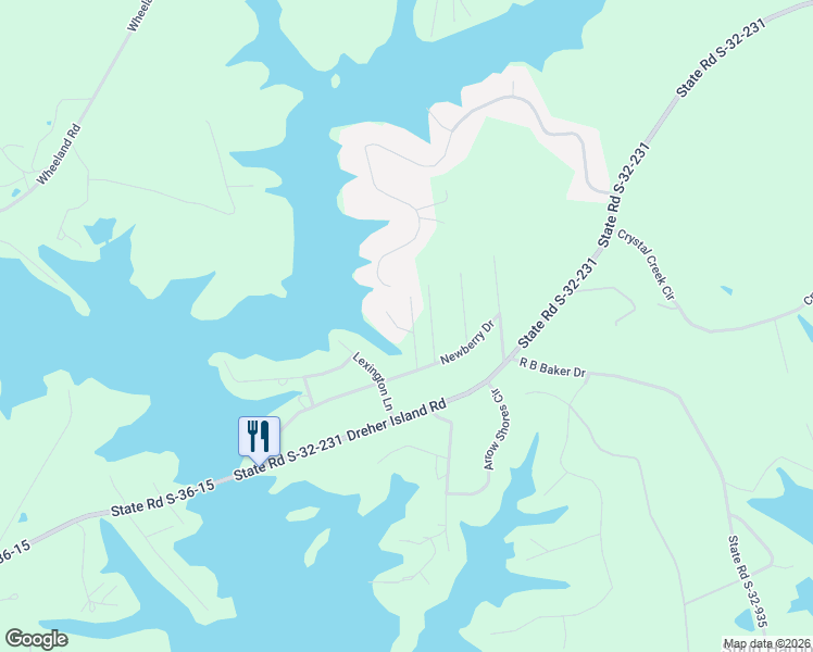 map of restaurants, bars, coffee shops, grocery stores, and more near 117 Carteret Lane in Chapin