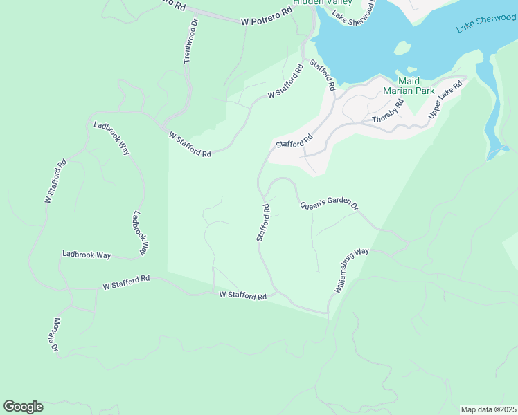 map of restaurants, bars, coffee shops, grocery stores, and more near 2651 Stafford Road in Thousand Oaks