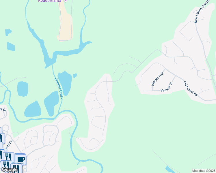 map of restaurants, bars, coffee shops, grocery stores, and more near 3137 Hawthorne Path in Braselton