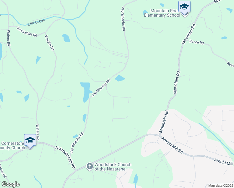 map of restaurants, bars, coffee shops, grocery stores, and more near 109 Jay Wood Drive in Woodstock