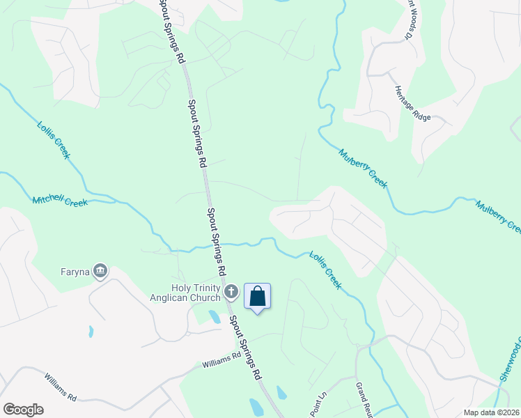 map of restaurants, bars, coffee shops, grocery stores, and more near 6988 Deaton Henry Road in Flowery Branch