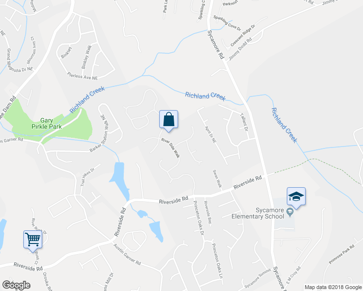 map of restaurants, bars, coffee shops, grocery stores, and more near 924 Laurel Green Lane Northeast in Sugar Hill