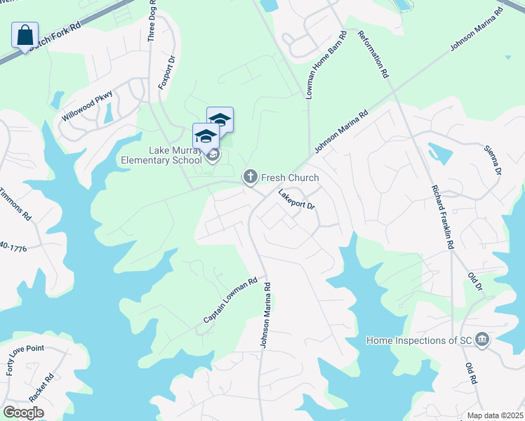 map of restaurants, bars, coffee shops, grocery stores, and more near 749 Moonsail Circle in Chapin