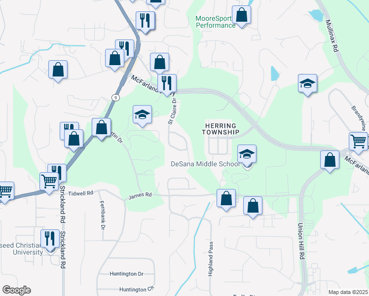 map of restaurants, bars, coffee shops, grocery stores, and more near 400 Grayson Way in Alpharetta