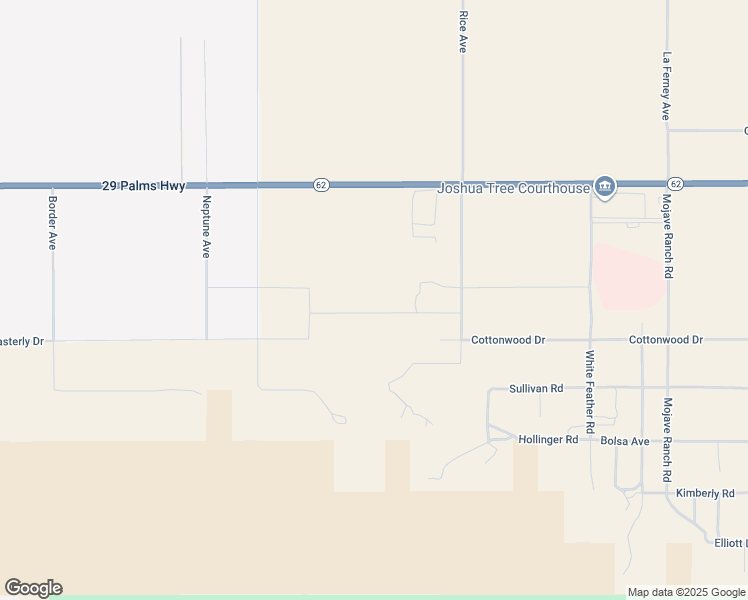 map of restaurants, bars, coffee shops, grocery stores, and more near 63130 Chickasaw Road in Joshua Tree