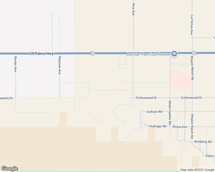 map of restaurants, bars, coffee shops, grocery stores, and more near 63130 Chickasaw Road in Joshua Tree