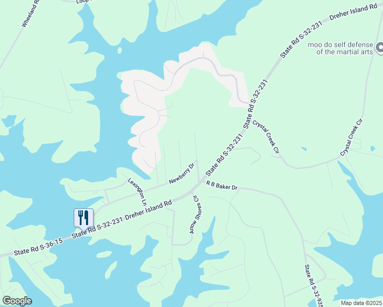 map of restaurants, bars, coffee shops, grocery stores, and more near 213 Lynch Lane in Chapin