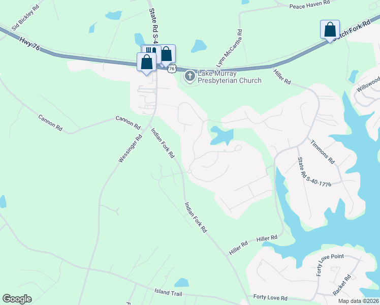 map of restaurants, bars, coffee shops, grocery stores, and more near 209 Hilton Village Drive in Chapin