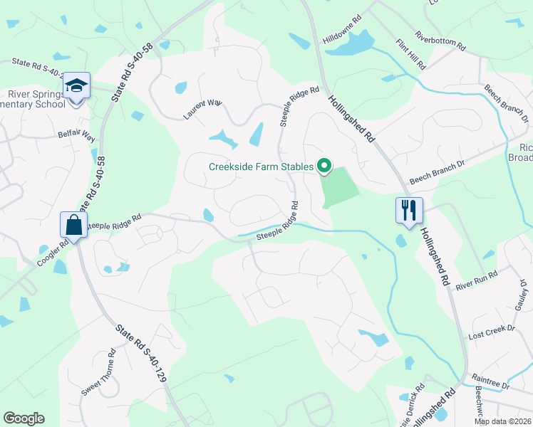map of restaurants, bars, coffee shops, grocery stores, and more near 7 Land Stone Court in Irmo