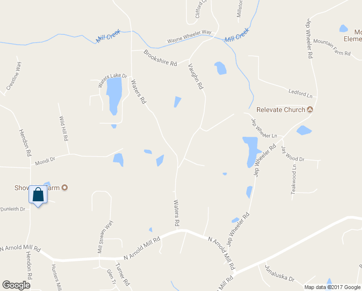 map of restaurants, bars, coffee shops, grocery stores, and more near 5509 Vaughn Road in Woodstock