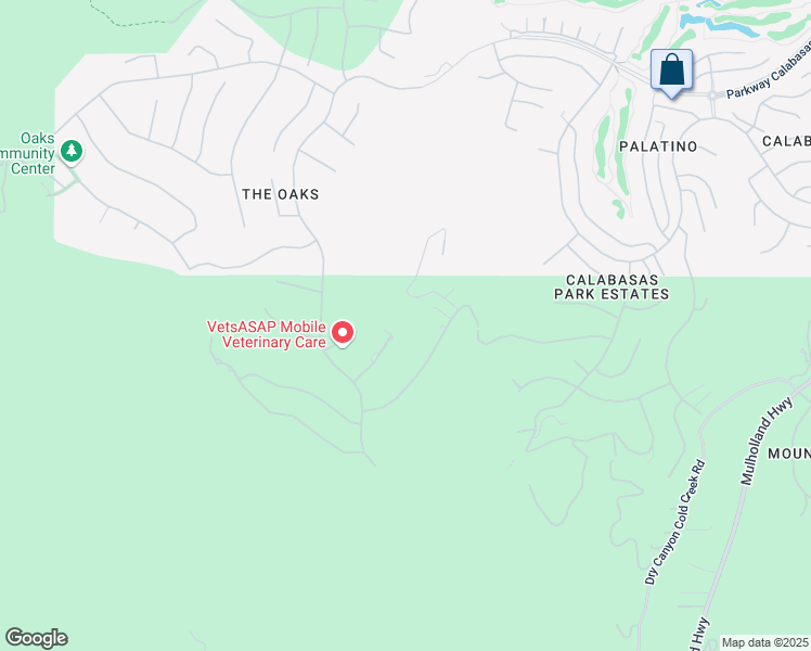 map of restaurants, bars, coffee shops, grocery stores, and more near 25242 Prado Del Misterio in Calabasas