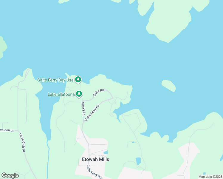 map of restaurants, bars, coffee shops, grocery stores, and more near 3195 Galts Road in Acworth