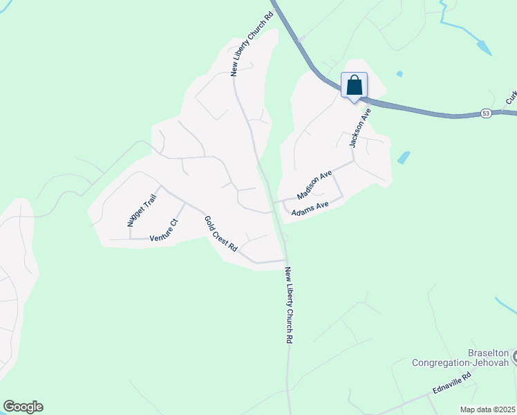 map of restaurants, bars, coffee shops, grocery stores, and more near 1016 Liberty Park Drive in Braselton
