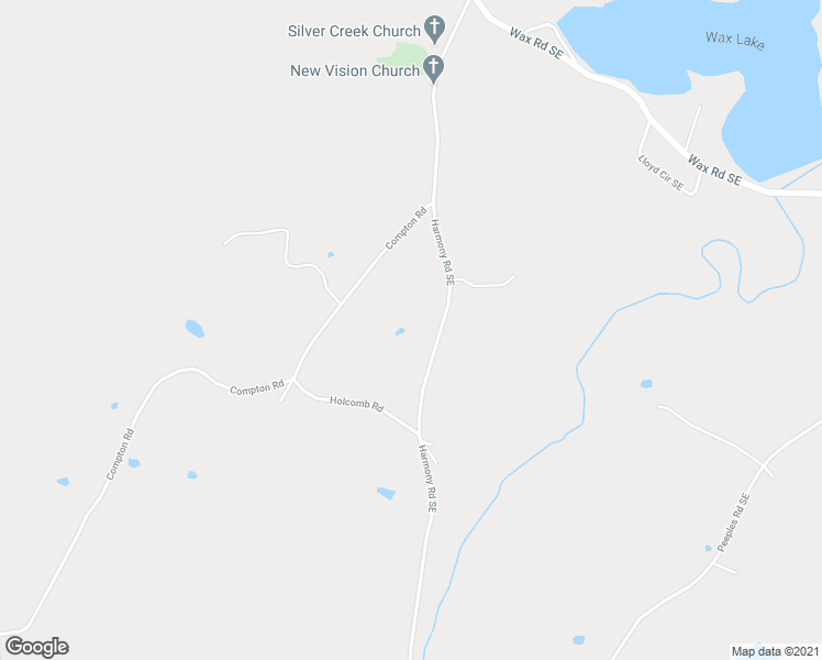 map of restaurants, bars, coffee shops, grocery stores, and more near 898 Harmony Road Southeast in Aragon