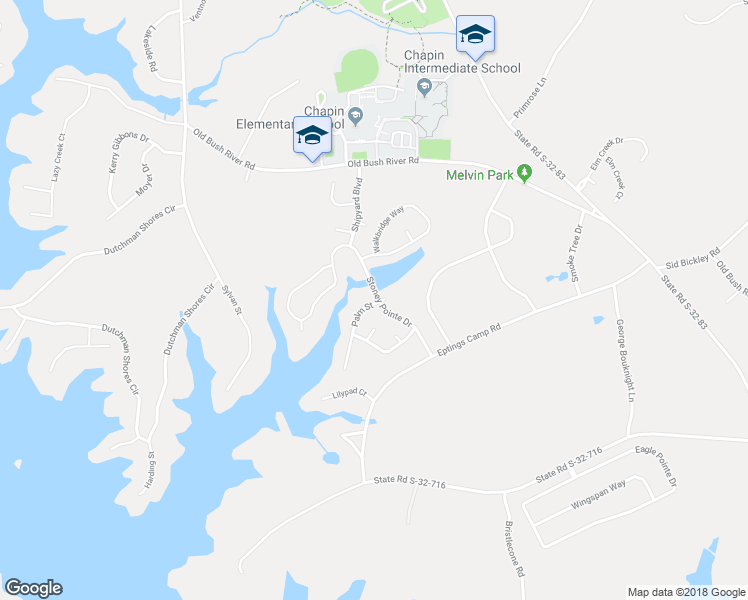 map of restaurants, bars, coffee shops, grocery stores, and more near 100 Palm Street in Chapin