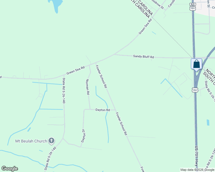 map of restaurants, bars, coffee shops, grocery stores, and more near 2808-2898 Fowler School Road in Green Sea