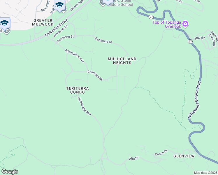 map of restaurants, bars, coffee shops, grocery stores, and more near 22233 Vía Leonardo in Calabasas